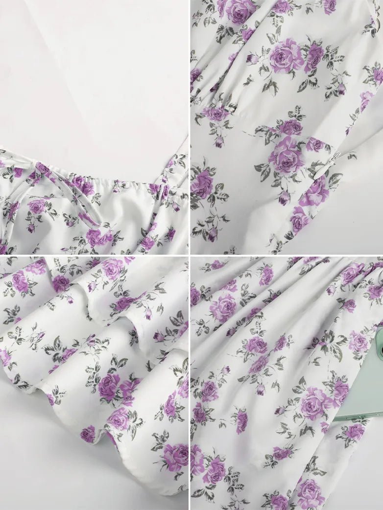 Bustierkleid mit zweilagigem Volant | ISADORA