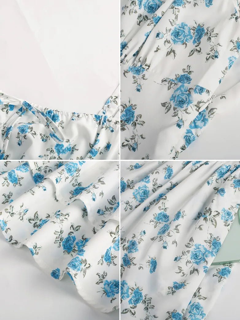 Bustierkleid mit zweilagigem Volant | ISADORA