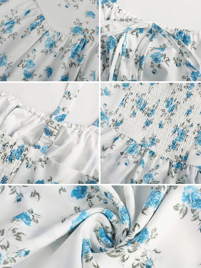 Bustierkleid mit zweilagigem Volant | ISADORA