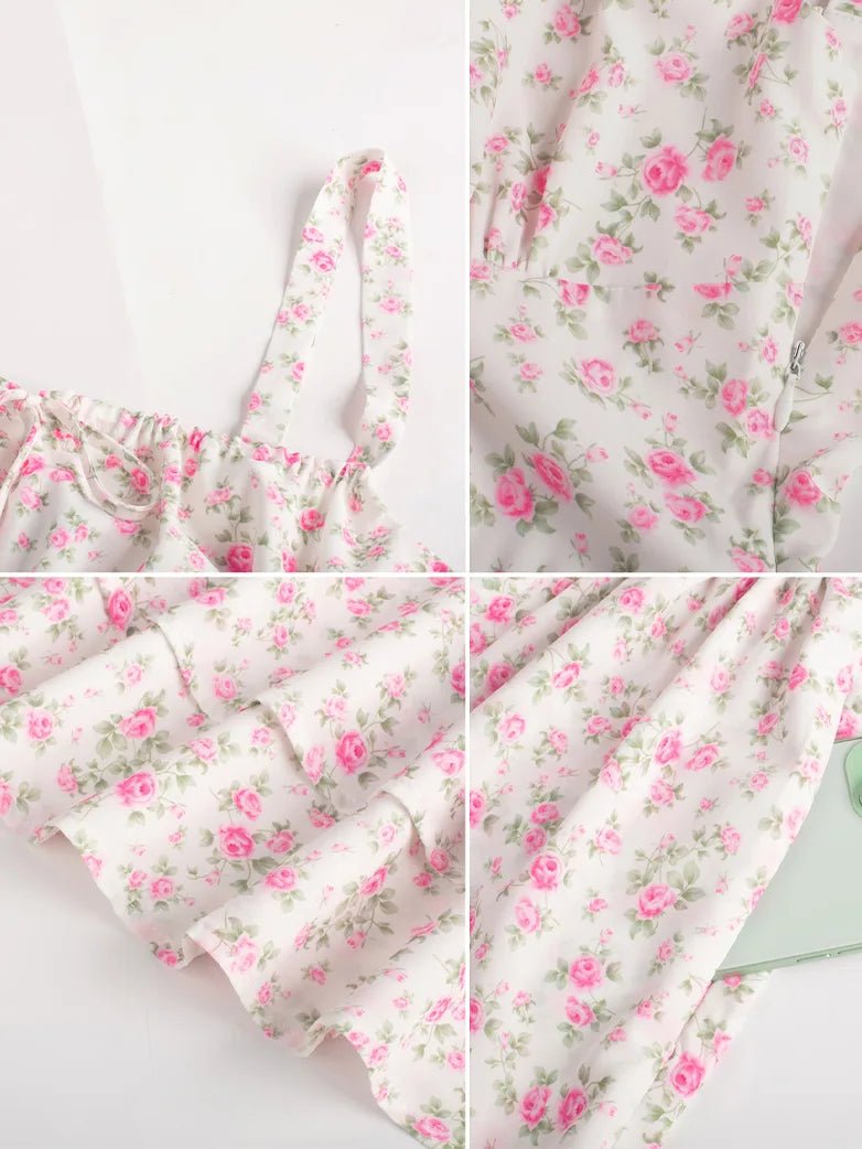 Bustierkleid mit zweilagigem Volant | ISADORA