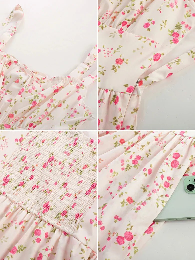 Bustierkleid mit zweilagigem Volant | ISADORA