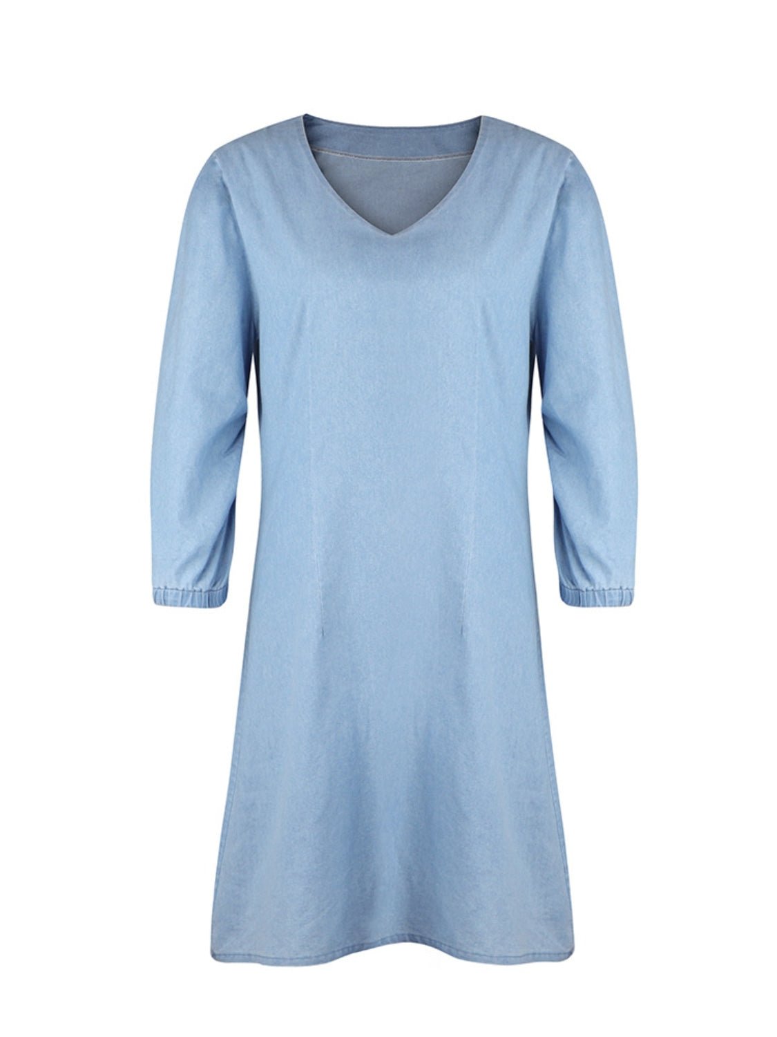 Lässiges Kleid aus Kunstjeans | SOLINE