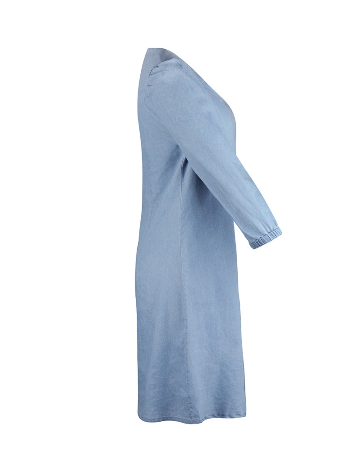 Lässiges Kleid aus Kunstjeans | SOLINE