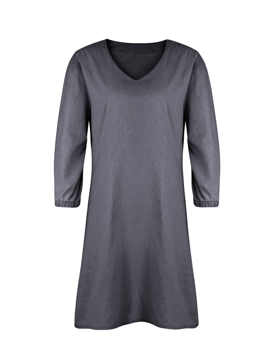 Lässiges Kleid aus Kunstjeans | SOLINE
