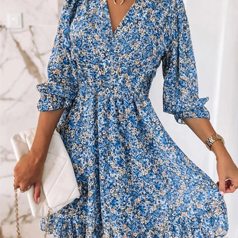 Bequemer bedruckter Blumenrock für Damen | LORENA