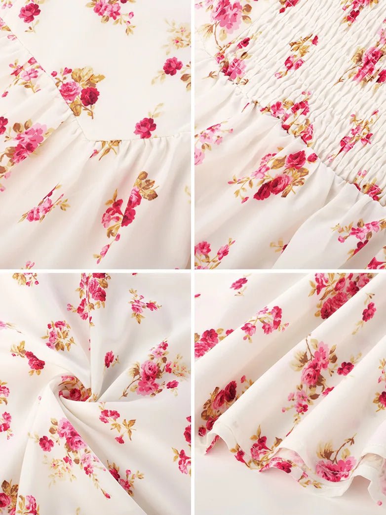 Midikleid im Boho-Stil mit Blumenmuster und Taschen | MARCELINE