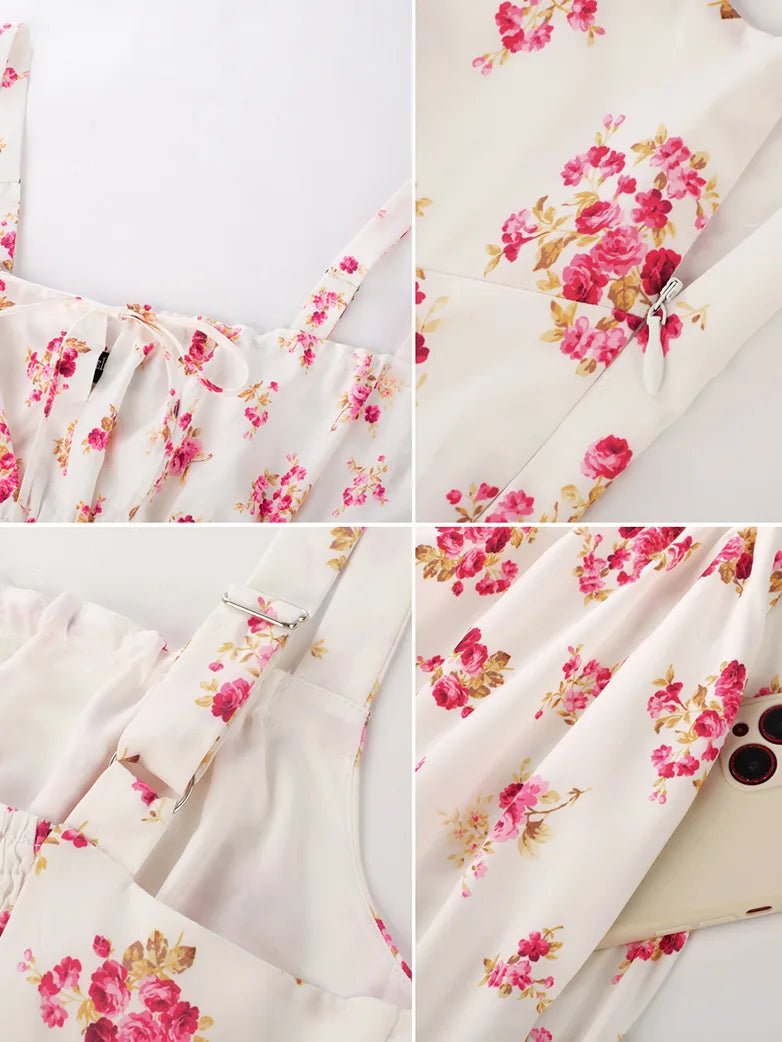 Midikleid im Boho-Stil mit Blumenmuster und Taschen | MARCELINE