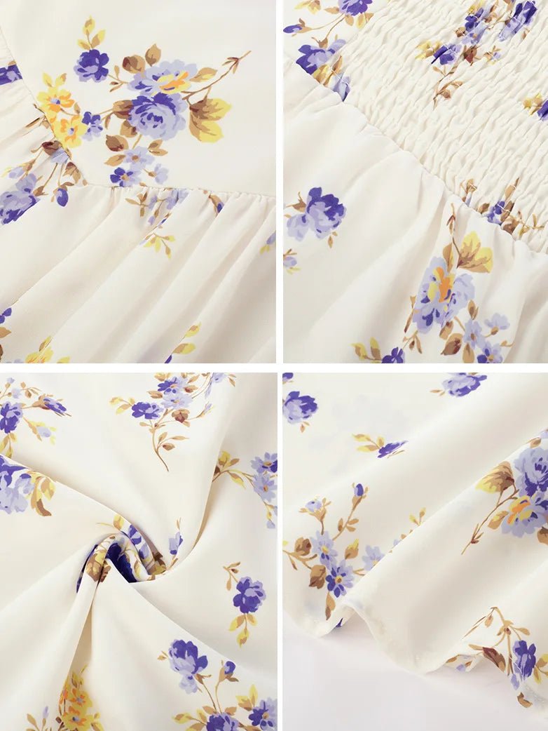 Midikleid im Boho-Stil mit Blumenmuster und Taschen | MARCELINE