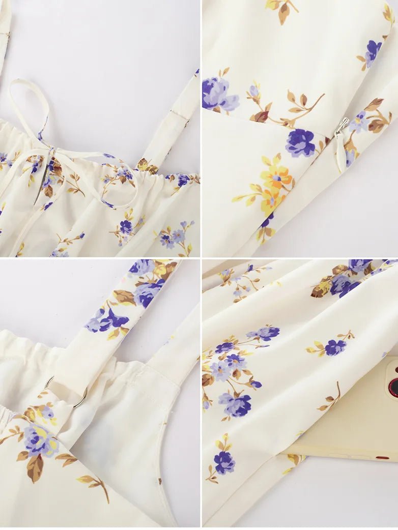 Midikleid im Boho-Stil mit Blumenmuster und Taschen | MARCELINE