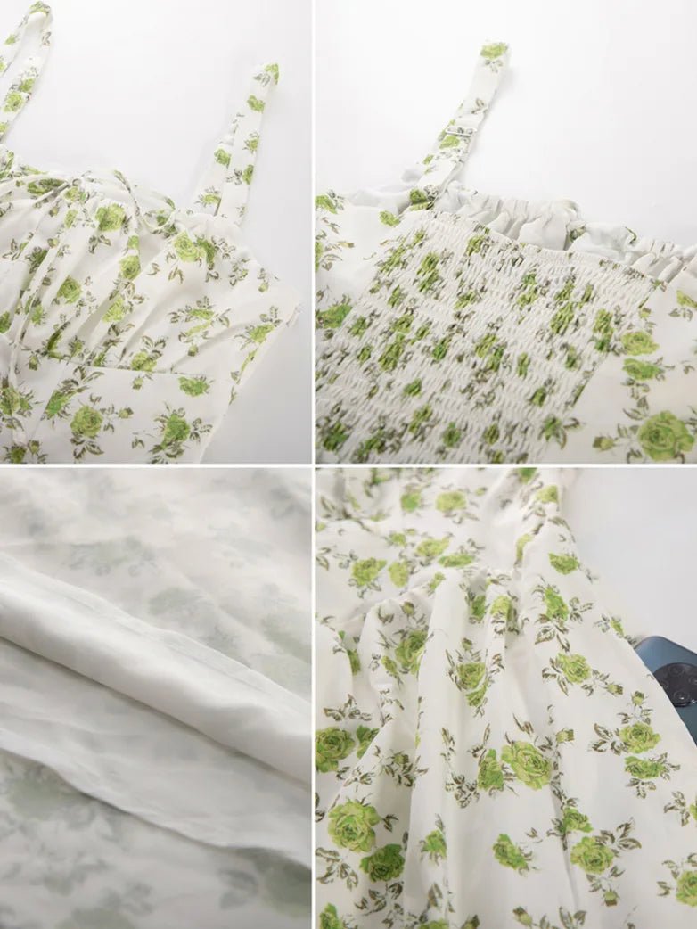 Midikleid im Boho-Stil mit Blumenmuster und Taschen | MARCELINE
