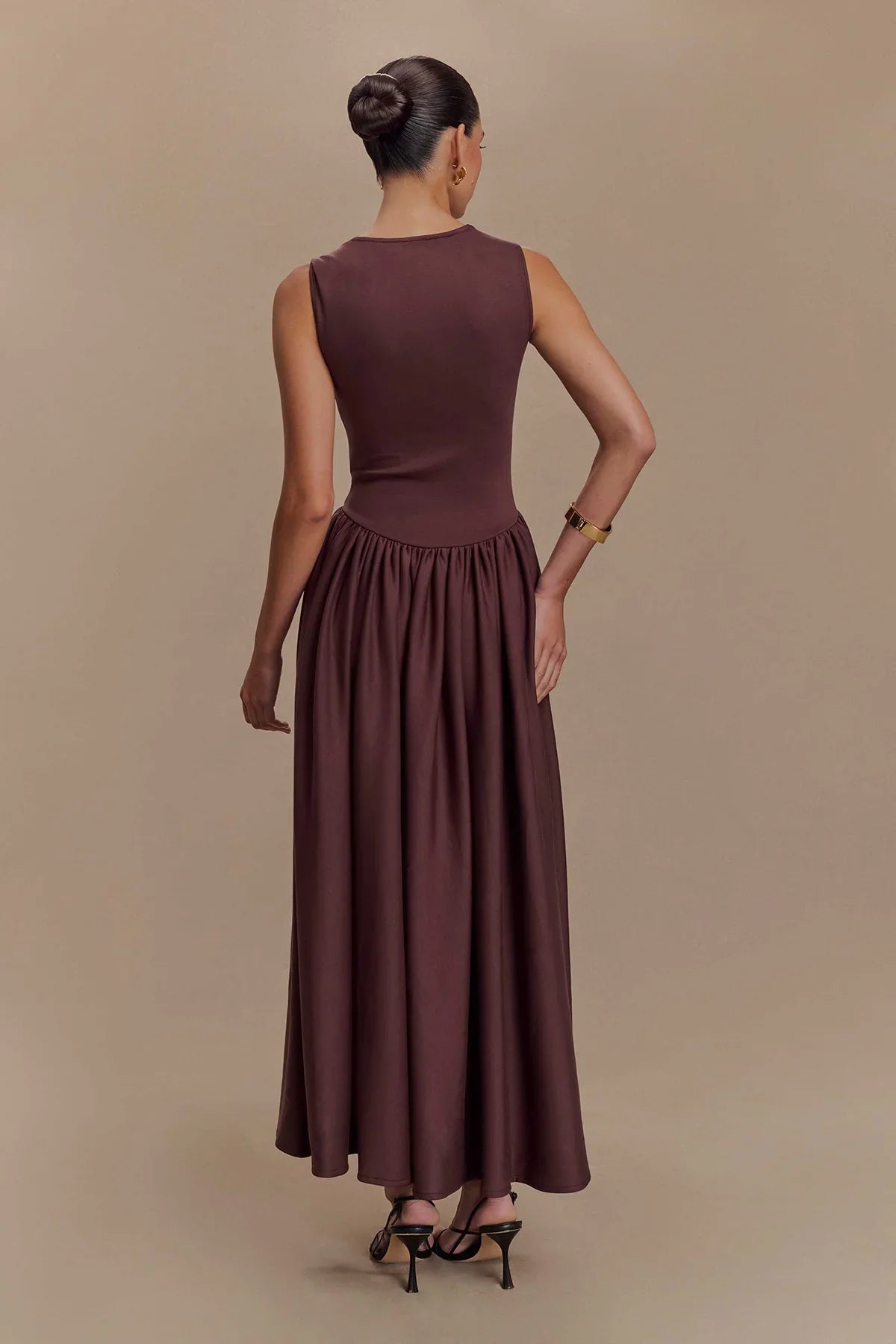 Midikleid Damen Schokolade | SHARONN