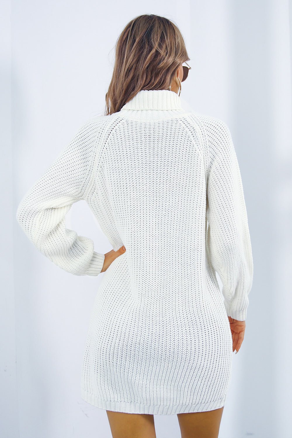 Mini-Pulloverkleid mit Rollkragen | FENYA™