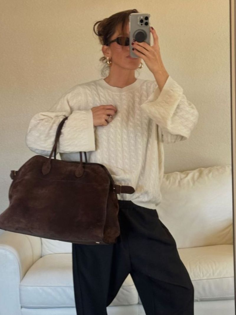 Wildleder Damenhandtasche | HENNABAG