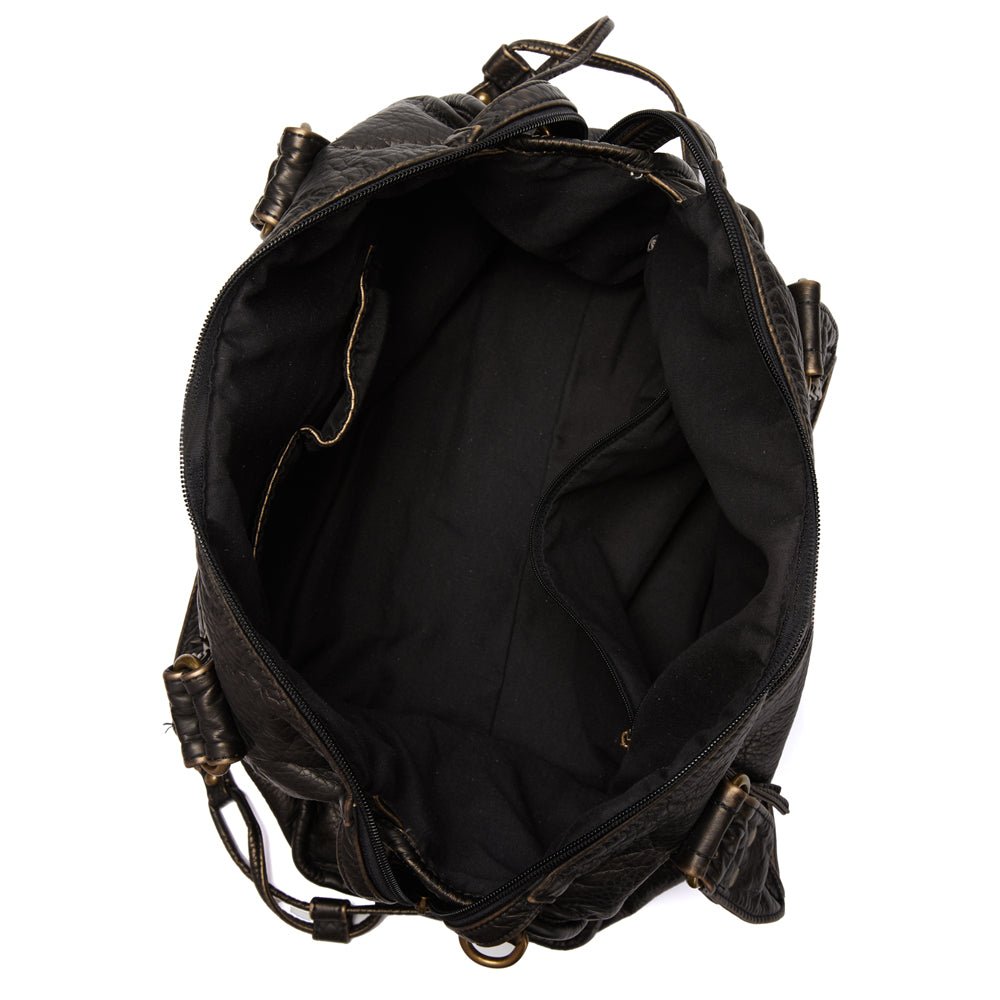 Vintage Damen Handtasche Schwarz für Studenten | GOLDENA