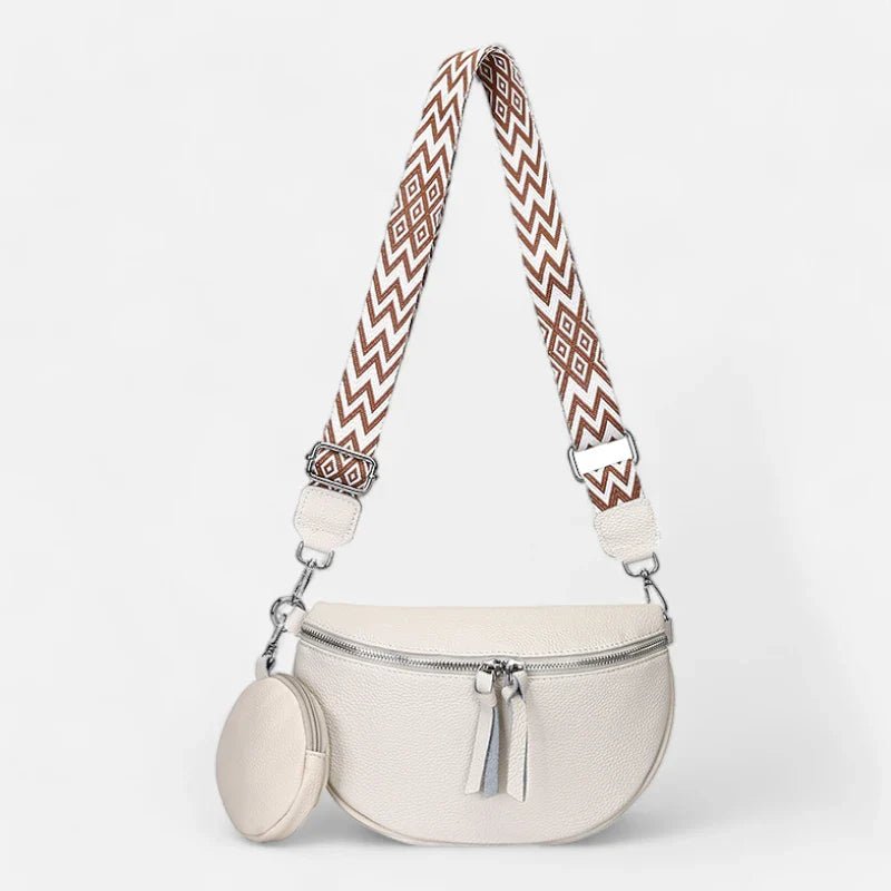 Leder-Bauchtasche mit Schulterriemen und Geldbörse | CAMILLA