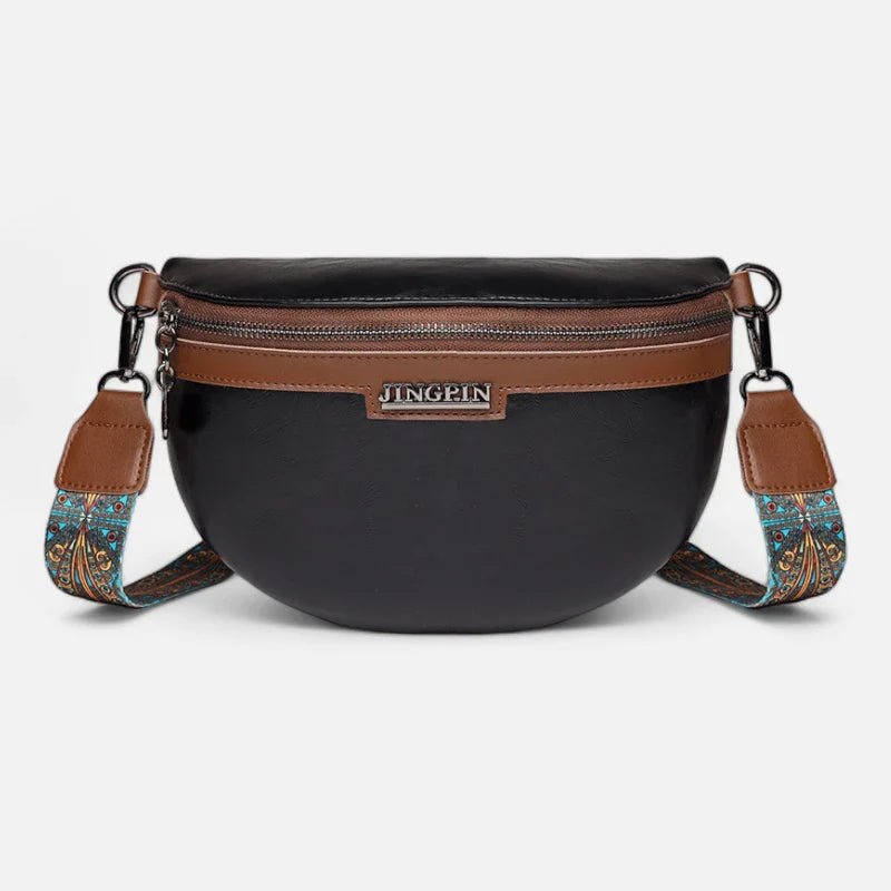 Schicke Bauchtasche aus Leder mit Schulterriemen | GENEVA