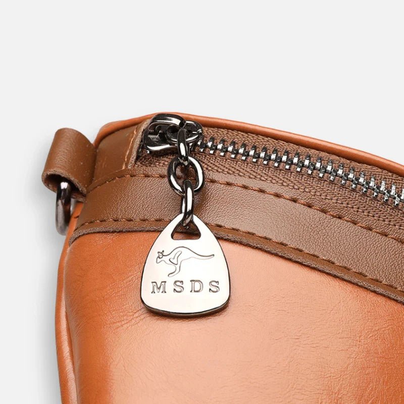 Schicke Bauchtasche aus Leder mit Schulterriemen | GENEVA