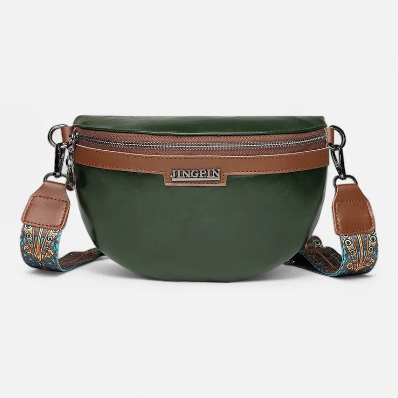 Schicke Bauchtasche aus Leder mit Schulterriemen | GENEVA