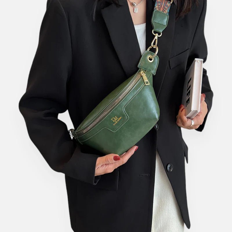 Schicke Leder-Bauchtasche mit Schulterriemen | ROBBIE