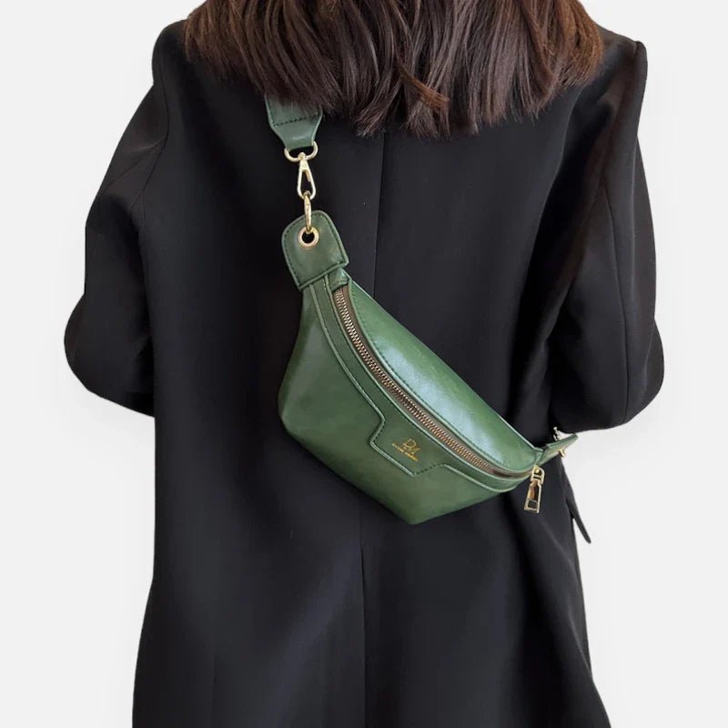 Schicke Leder-Bauchtasche mit Schulterriemen | ROBBIE