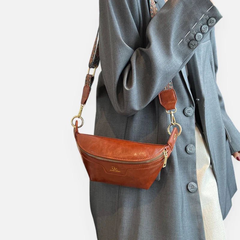 Schicke Leder-Bauchtasche mit Schulterriemen | ROBBIE