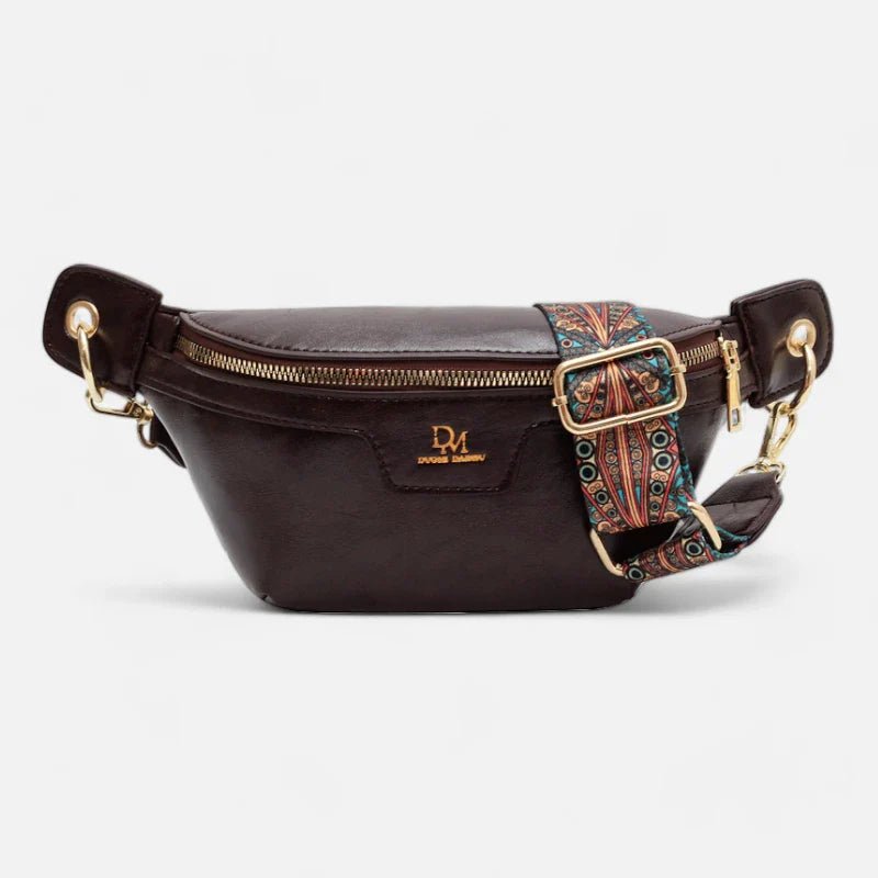 Schicke Leder-Bauchtasche mit Schulterriemen | ROBBIE