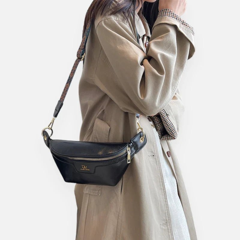 Schicke Leder-Bauchtasche mit Schulterriemen | ROBBIE