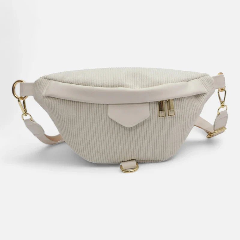 Damen Samt Ripp Gürteltasche Chic mit Schulterriemen | HÉLÈNE