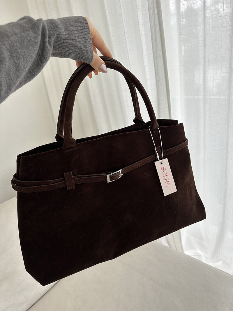 Vielseitige Wildledertasche | PURPOSEA™