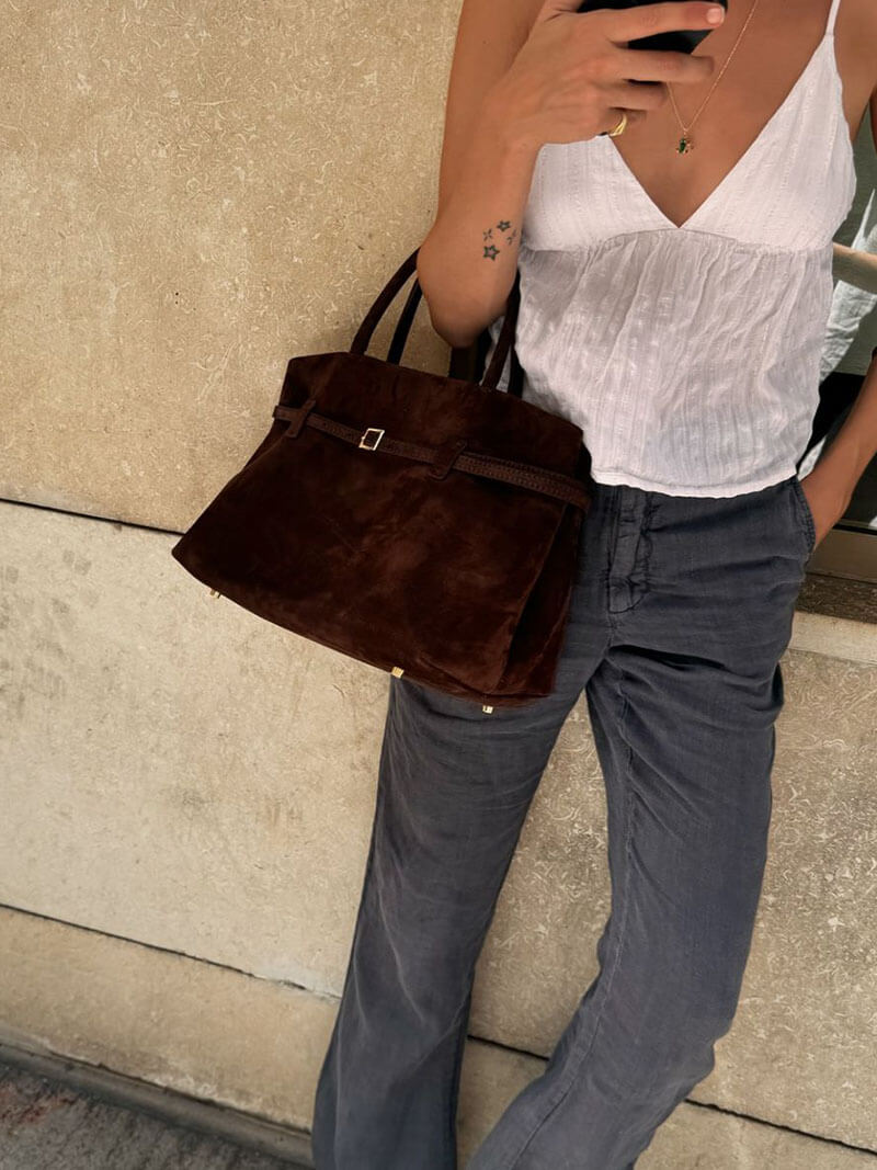 Vielseitige Wildledertasche | PURPOSEA™