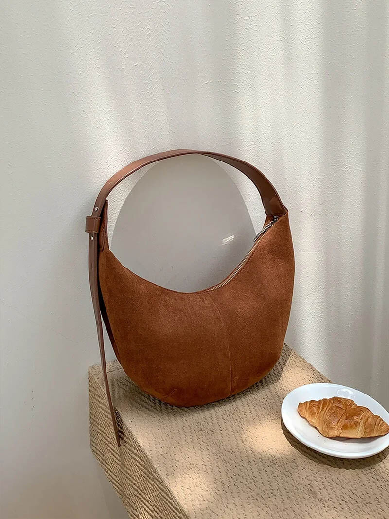 Wildledertasche Halbmondform | MOONSTYLE™