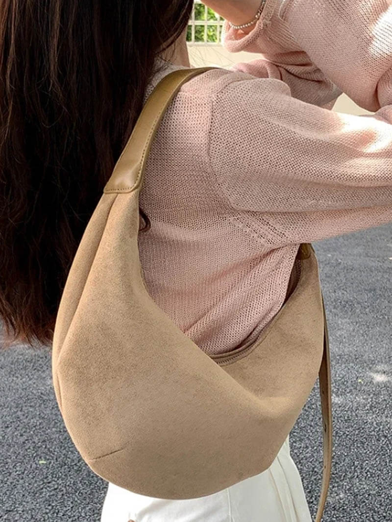 Wildledertasche Halbmondform | MOONSTYLE™