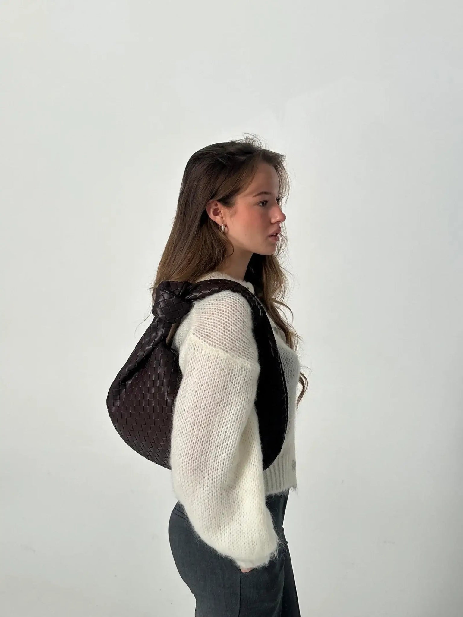 Elegante mittlere gewebte Tasche | WOVENBAG™