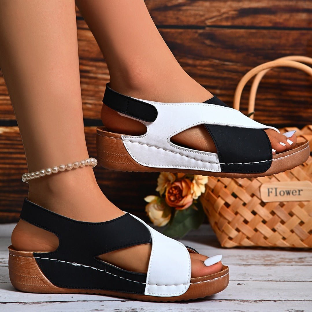 Bequeme Damen Sandalen mit offenem Zehenbereich | ELYNA