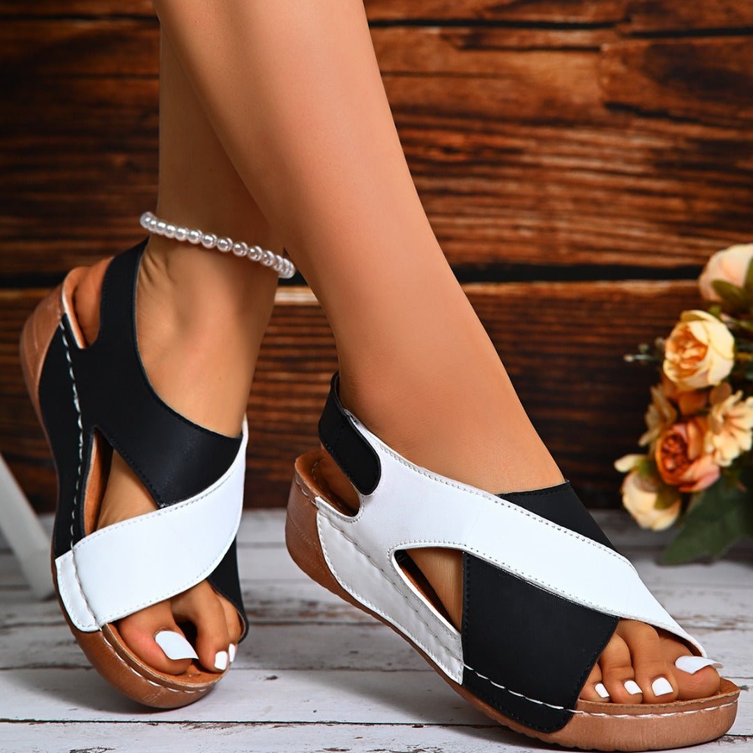 Bequeme Damen Sandalen mit offenem Zehenbereich | ELYNA