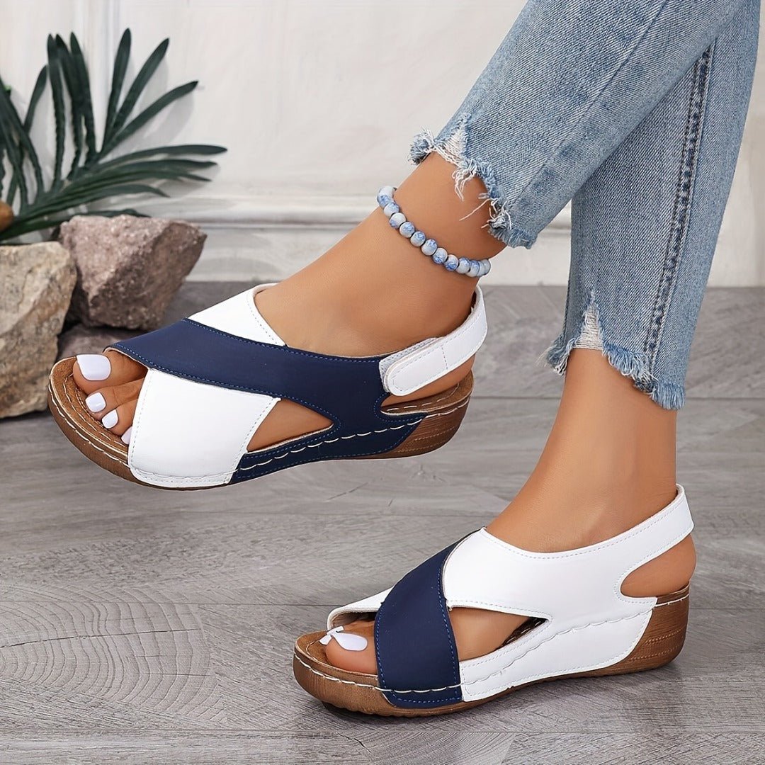Bequeme Damen Sandalen mit offenem Zehenbereich | ELYNA