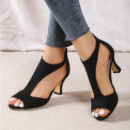 Ergonomische Absatzsandalen Sommer Damen | MAËLIS