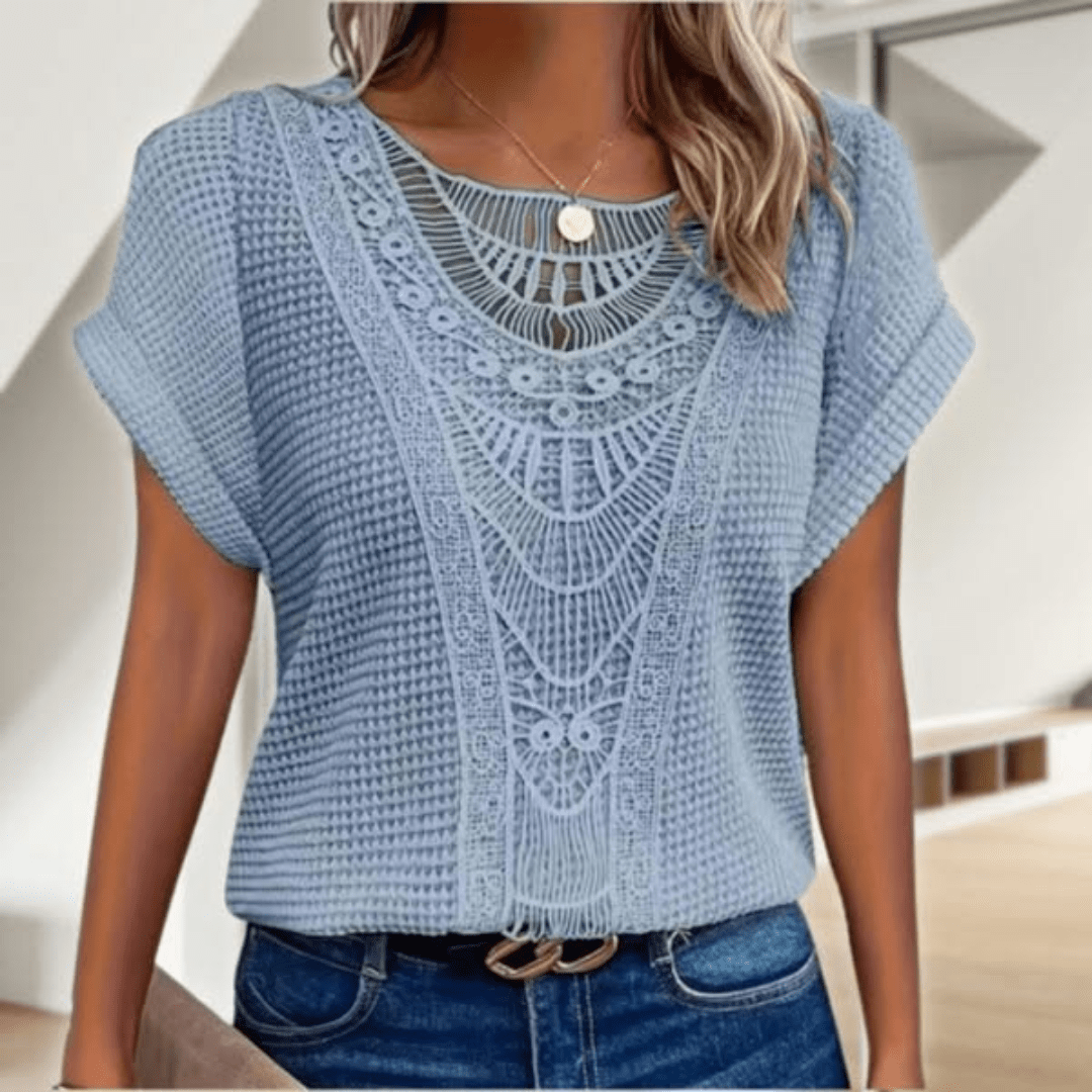 Leichtes Damen-T-Shirt mit Mustern | VIVIANA