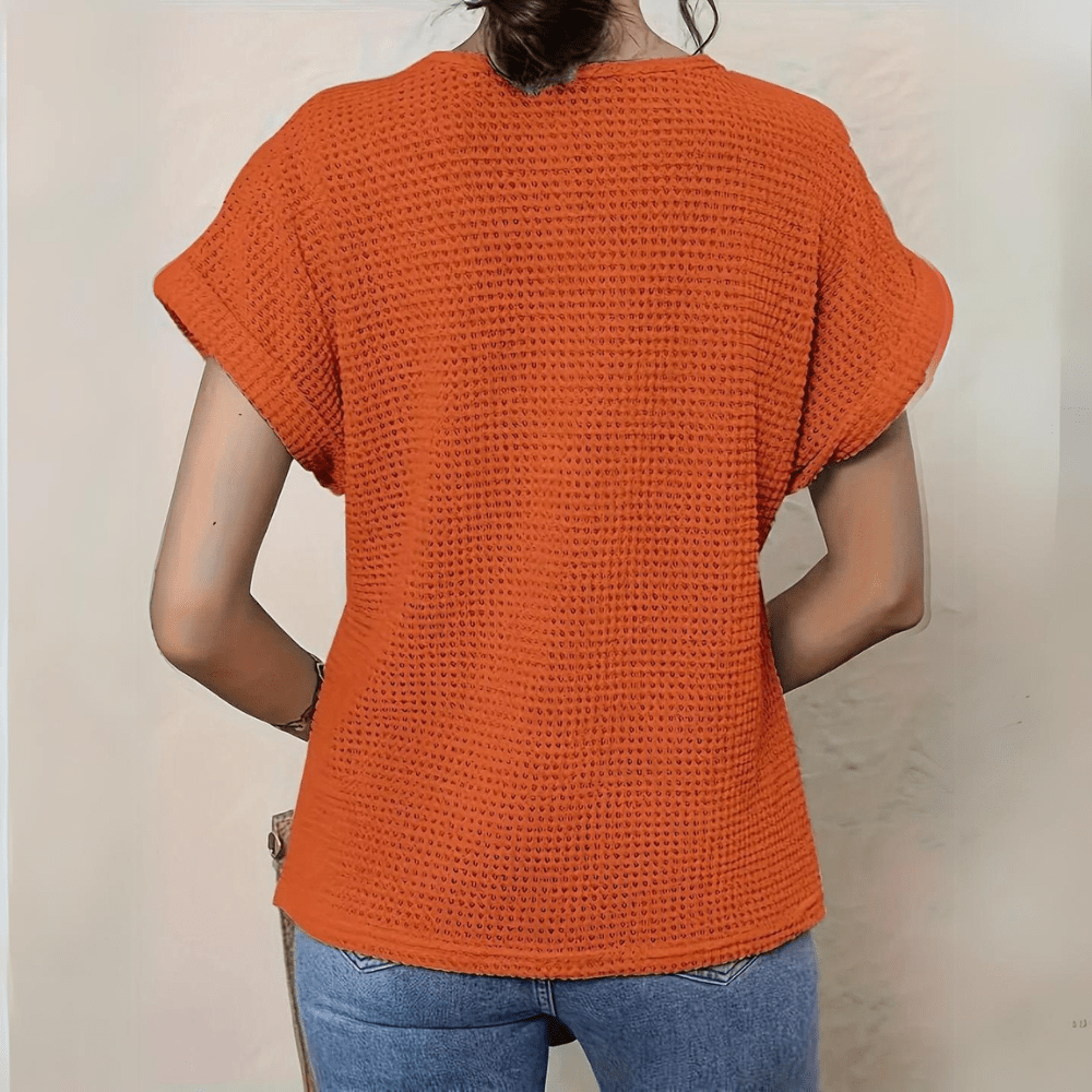Leichtes Damen-T-Shirt mit Mustern | VIVIANA