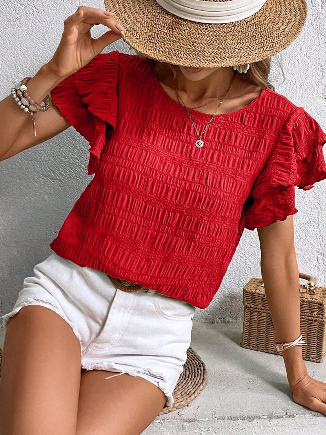 Elegantes Damen Kurzarm-Top | ELEA