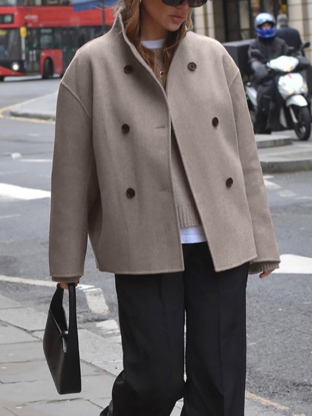 Kurze Jacke mit Stehkragen für Damen | CITYGLAM™