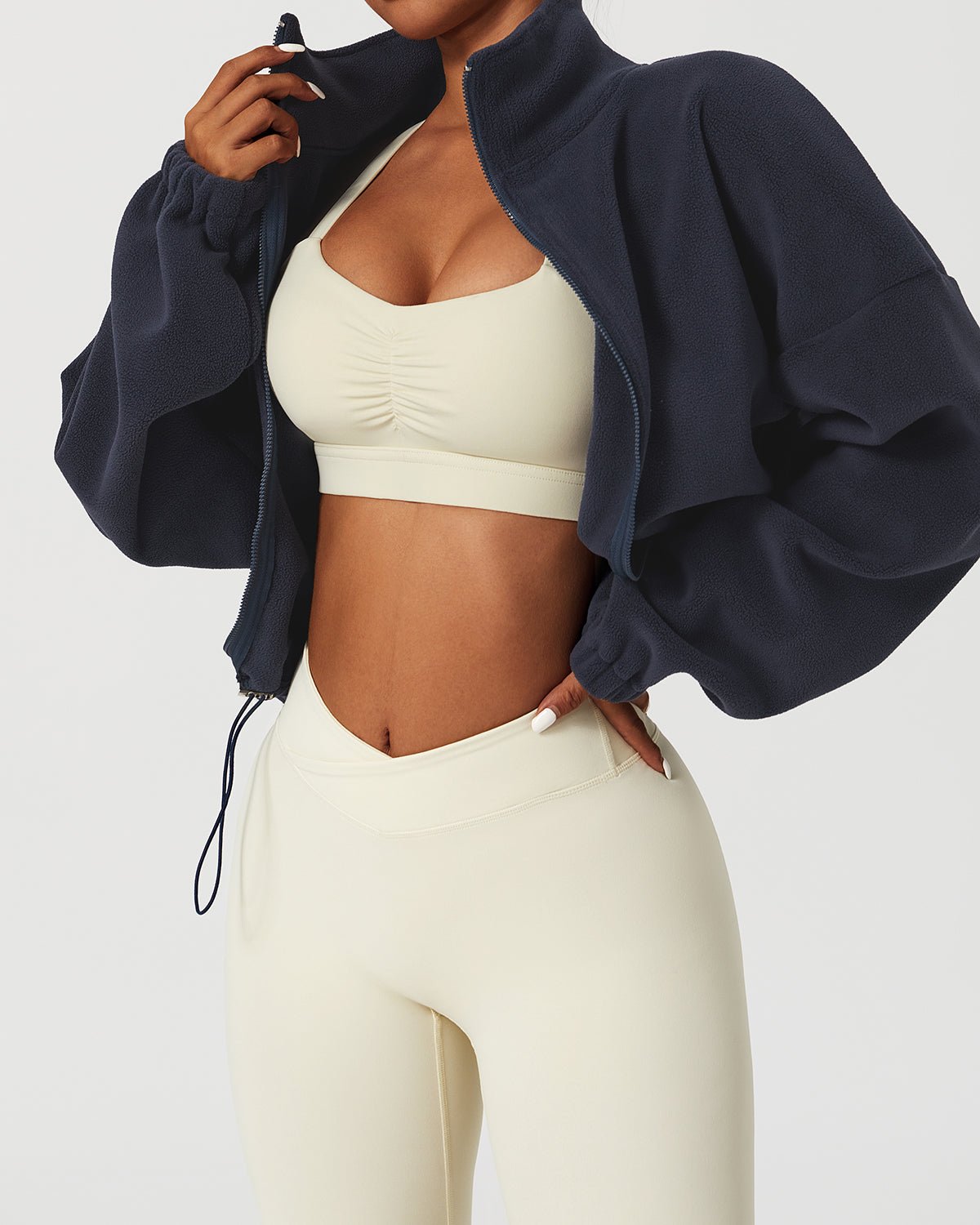 Crop-Top-Jacke mit Reißverschluss für Damen | ERYNA