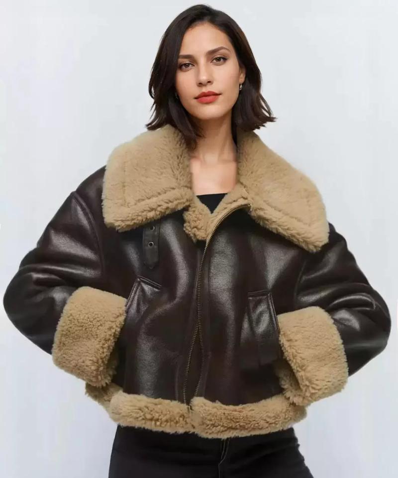 Veste Cuir Femme Avaiateur Myles Boutique FLYGLAM™