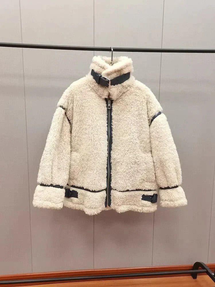 Gefütterte Jacke mit Woll-Effekt | WARMCOZY™