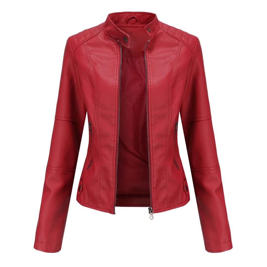 Elegante Damenjacke aus Kunstleder | SLEEKFIT™