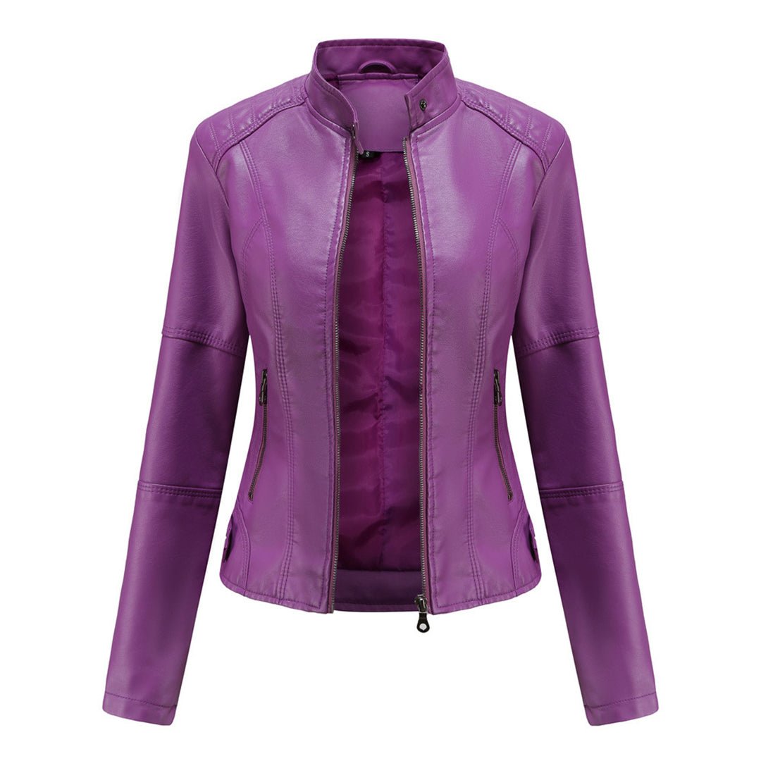 Elegante Damenjacke aus Kunstleder | SLEEKFIT™