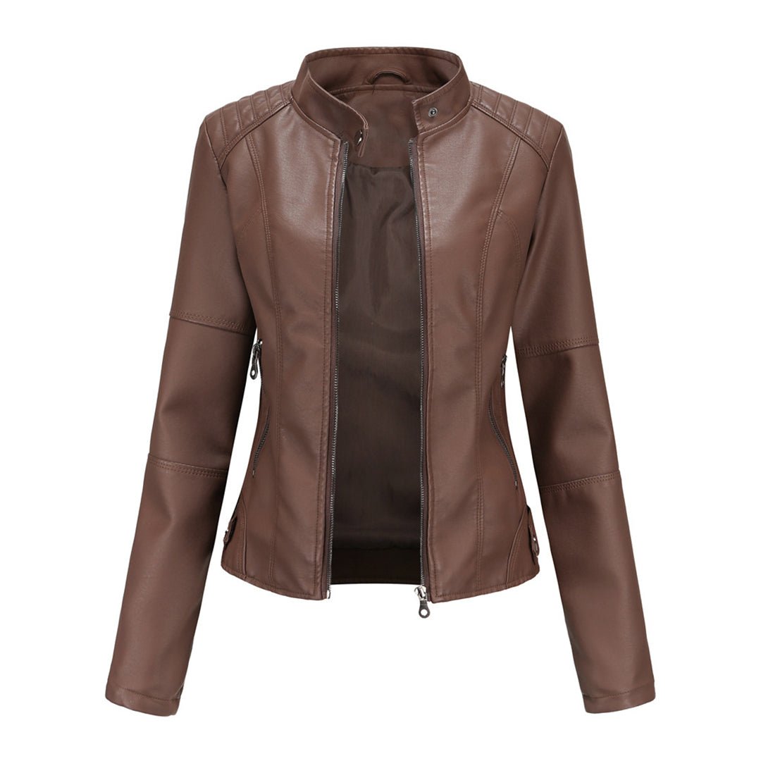 Elegante Damenjacke aus Kunstleder | SLEEKFIT™