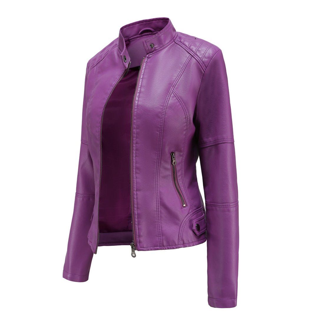 Elegante Damenjacke aus Kunstleder | SLEEKFIT™