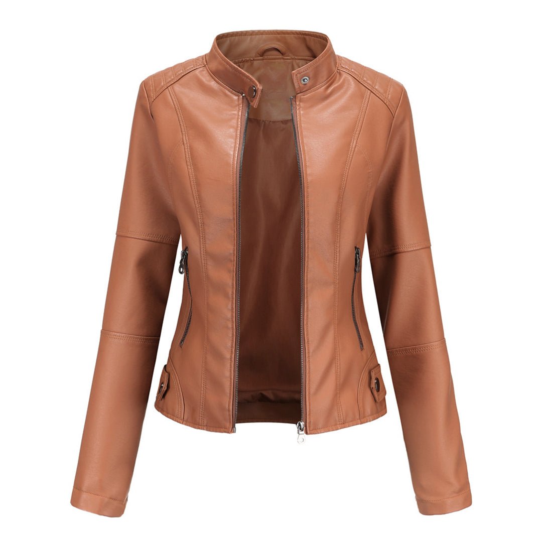 Elegante Damenjacke aus Kunstleder | SLEEKFIT™
