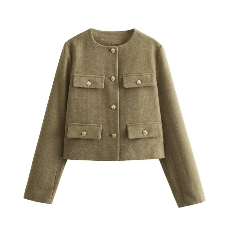 Kurze Minimalistische Damenjacke | SIMPLICITY™